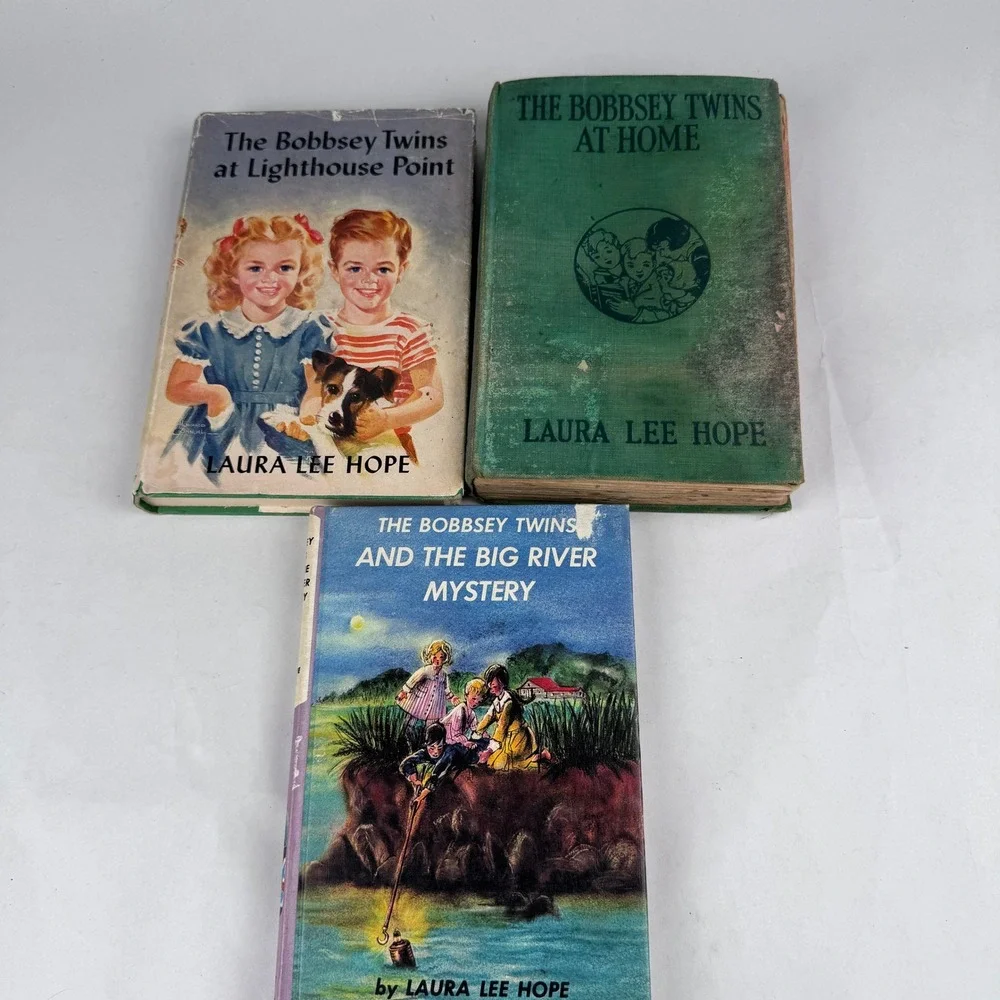 The Bobbysey Twins Lot of 3 Hardback Vintage Children Books Laura Lee Hope